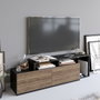 Hanah Home Nexera Soporte de TV Negro y Nogal